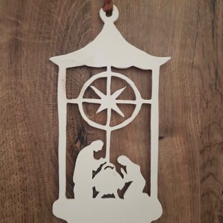 Christbaumanhänger und weihnachtliche Hängebilder